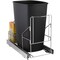 Premium Pull Out Trash Can With Basket Space Saver Kitchen Organizer Stylish Design